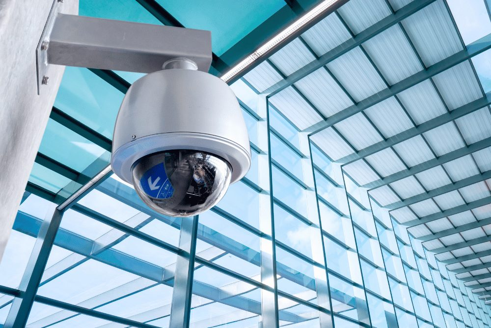 Overvågningskamera CCTV installation